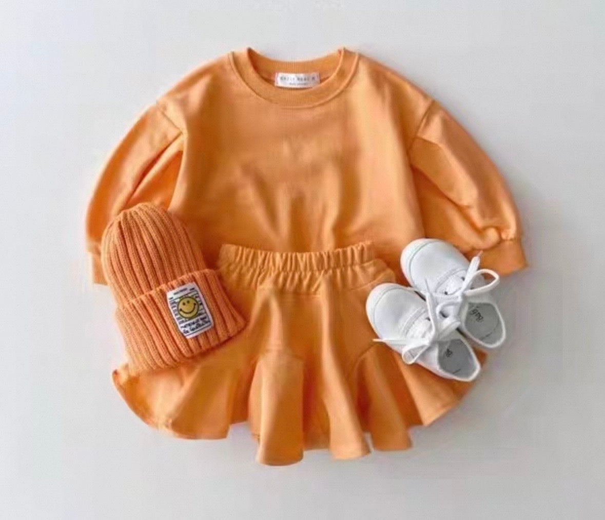 SS0017 韓国キッズ キャンディカラーセットアップ(全3色)