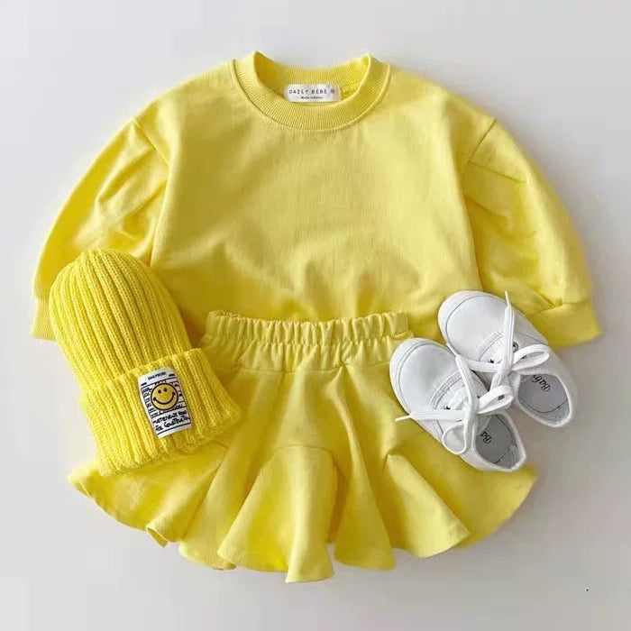 SS0017 韓国キッズ キャンディカラーセットアップ(全3色)
